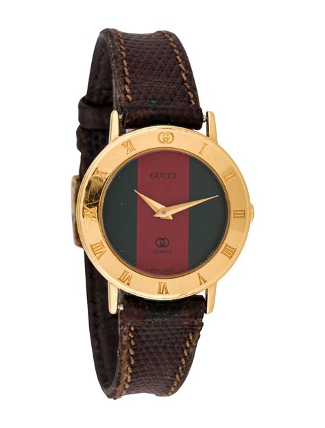 ladies gucci watch leather band|authentic Gucci rubber watch bands.